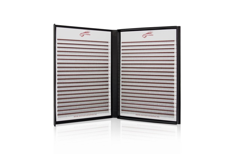 Gotowe wąskie kępki sztucznych rzęs Lash Fans, sket C,D,M 7-14mm, od 2D-9D 2