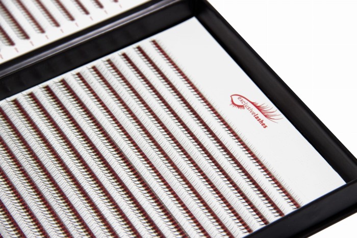 Gotowe wąskie kępki sztucznych rzęs Lash Fans, sket C,D,M 7-14mm, od 2D-9D