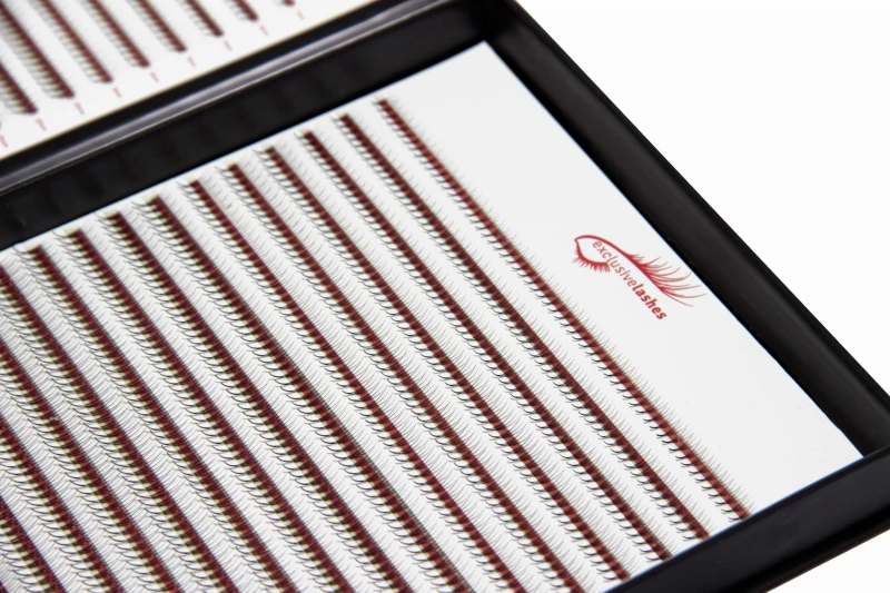 Gotowe wąskie kępki sztucznych rzęs Lash Fans, sket C,D,M 7-14mm, od 2D-9D