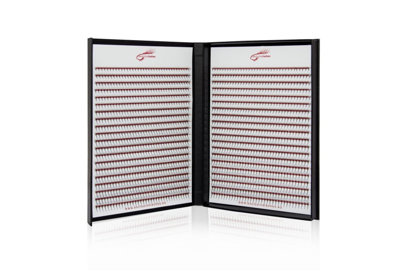 Gotowe wąskie kępki sztucznych rzęs Lash Fans, sket C,D,M 7-14mm, od 2D-9D 4