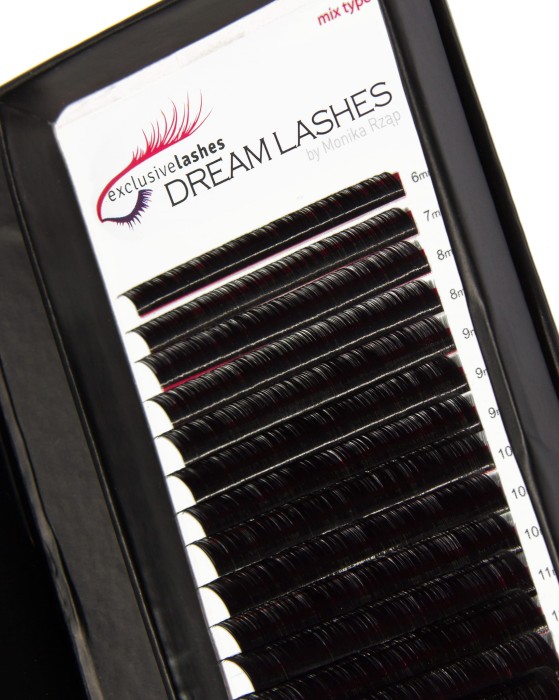 Sztuczne rzęsy 1:1 silk DREAM LASHES 0,1 skręt B
