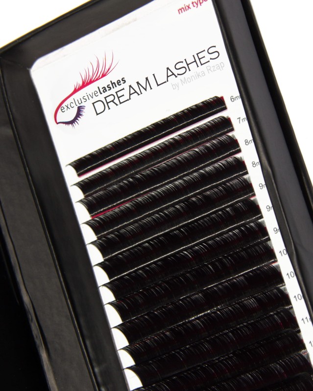 Sztuczne rzęsy 1:1 silk DREAM LASHES 0,1 skręt B