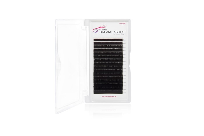 Sztuczne rzęsy 1:1 Flat Dream Lashes 0,15 skręt B